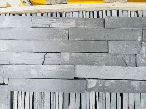 Плитка чёрная из натурального камня фасадная 30 см * 5 см, толщина 7 мм -30 мм купить в Мурманской области