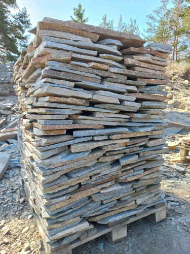 Плитняк златолит серебристый для цоколя, отмостки купить в Мурманской области