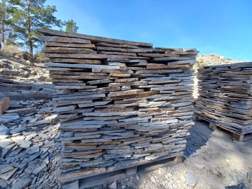 Плитняк златолит серебристый для фасада купить в Мурманской области