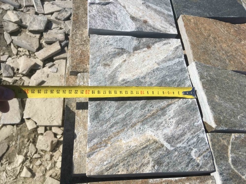 Плитка пилёная златолит Уральский для цоколя, отмостки купить в Мурманской области