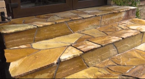 Плитняк златолит жёлтый золотистый для отмостки купить в Мурманской области