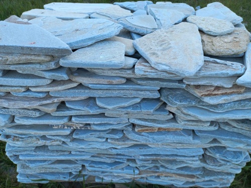 Плитняк златолит зелёный галтованный для цоколя купить в Мурманской области