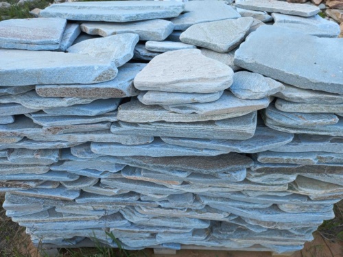 Плитняк златолит зелёный галтованный для цоколя купить в Мурманской области