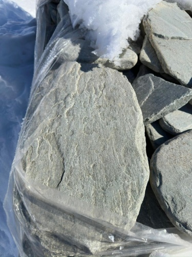 Плитняк златолит зелёный галтованный для цоколя купить в Мурманской области